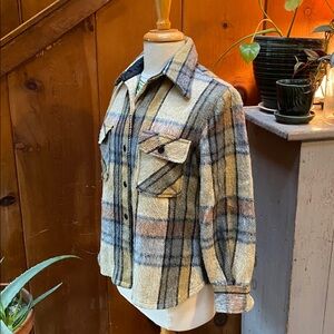 Genesis Vintage Wool Linen Blend Shirt Jacket